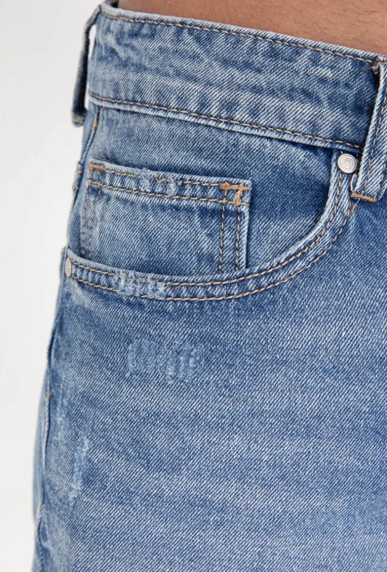 Short jean stretch déchiré