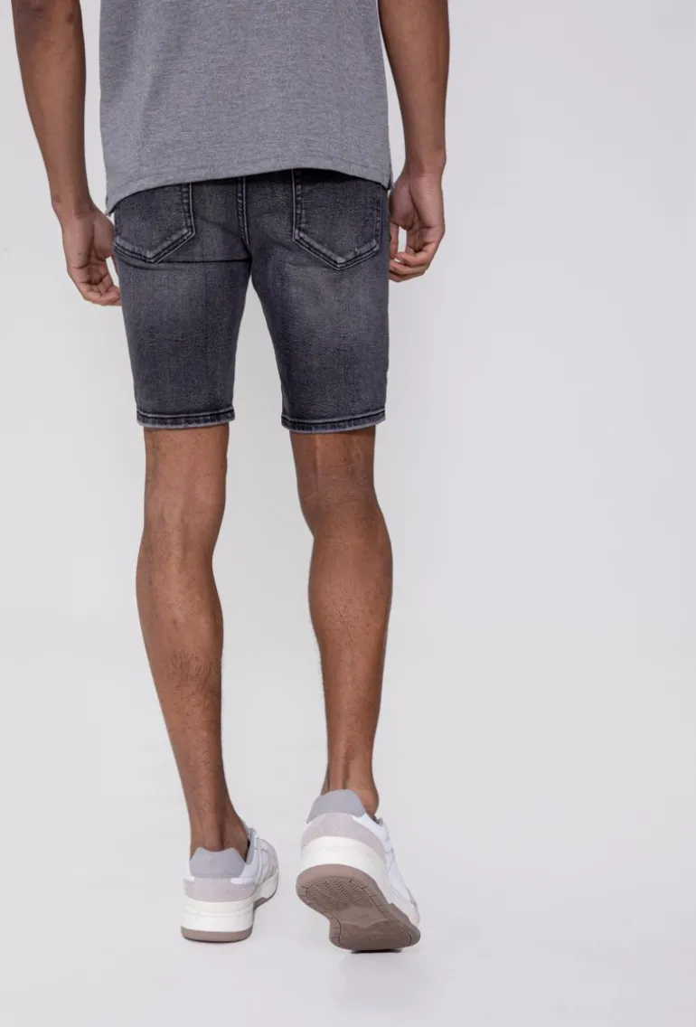 Short jean stretch déchiré
