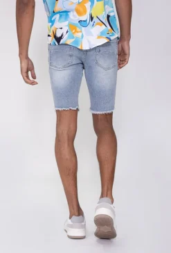 Short jean stretch déchiré