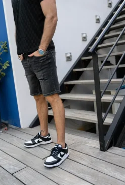 Short jean stretch déchiré