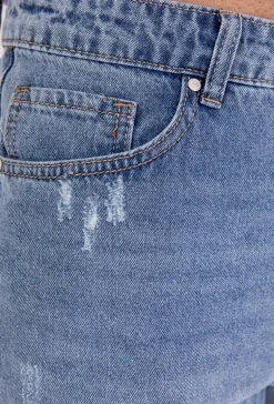 Short jean stretch déchiré