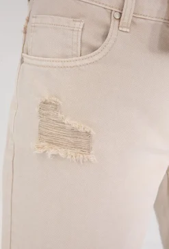 Short jean stretch déchiré