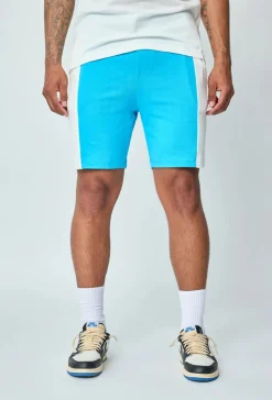 Short jogging en coton à bandes