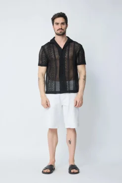 Short élégant en tissu clair