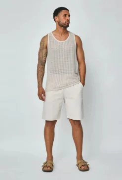 Short léger effet lin