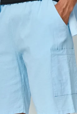 Short léger effet lin