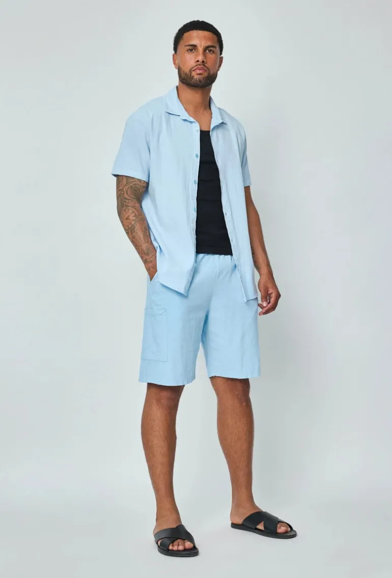 Short léger effet lin