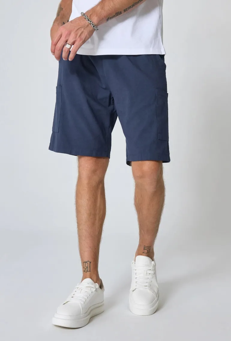 Short léger effet lin