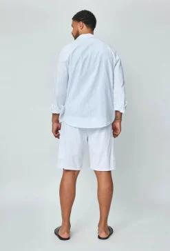 Short léger effet lin