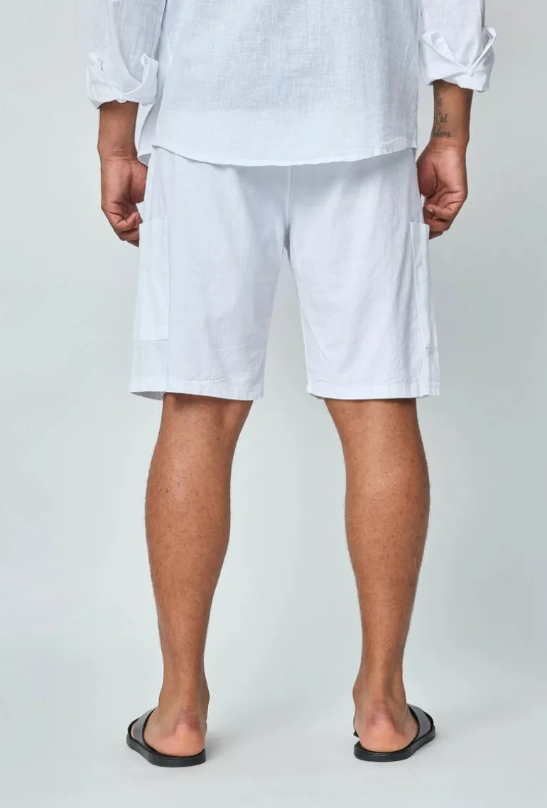 Short léger effet lin