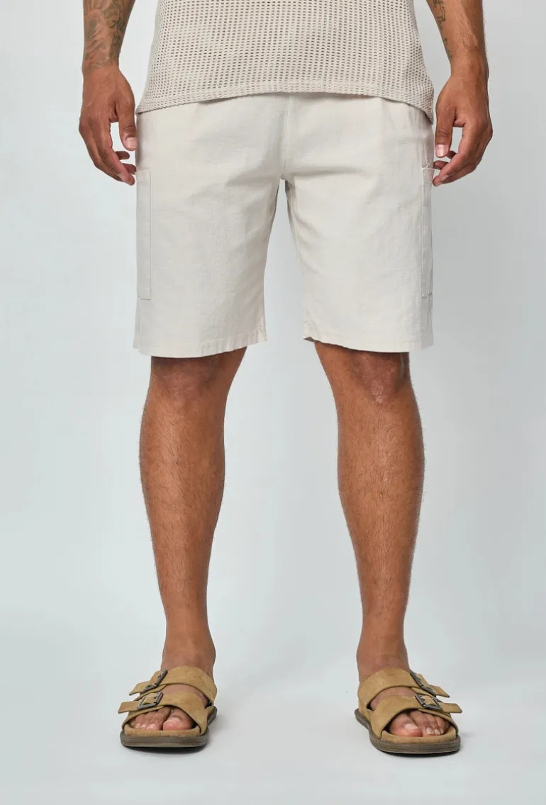 Short léger effet lin