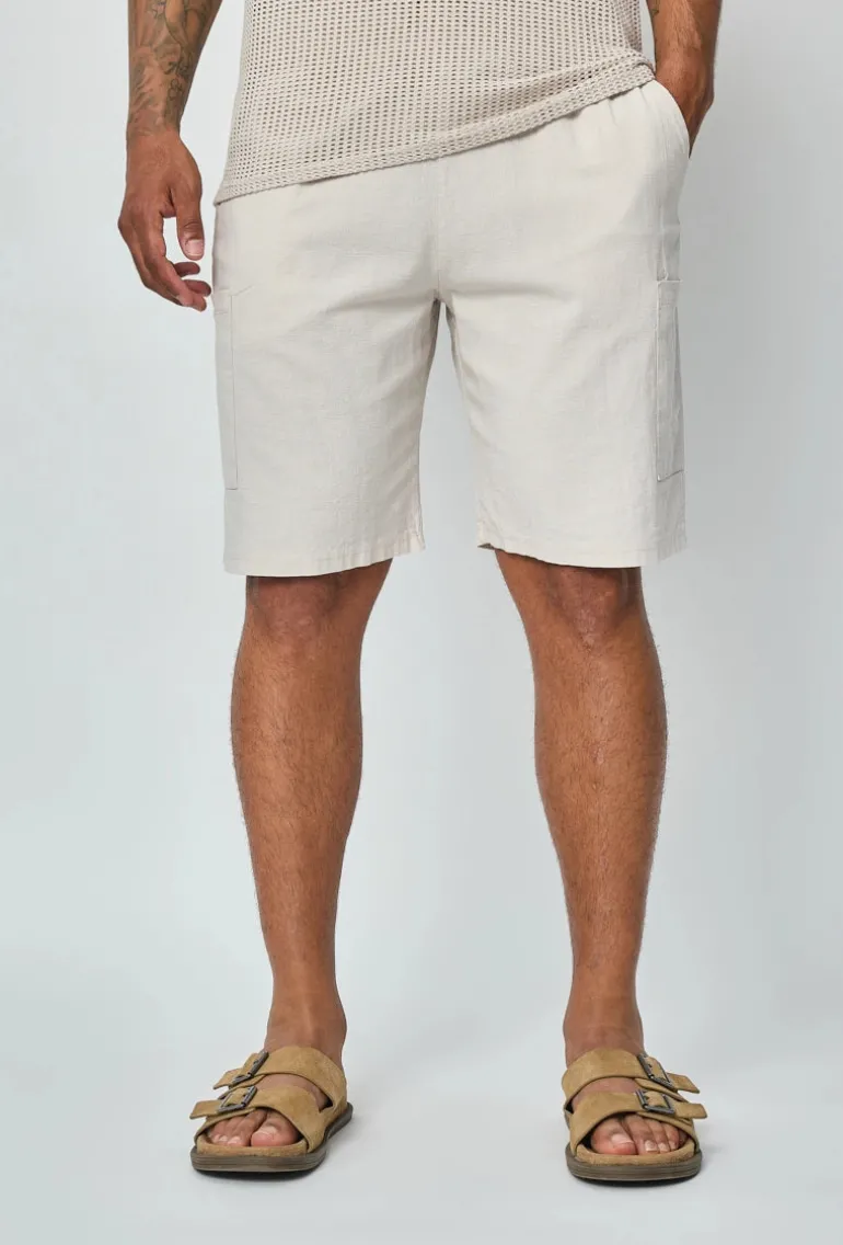 Short léger effet lin