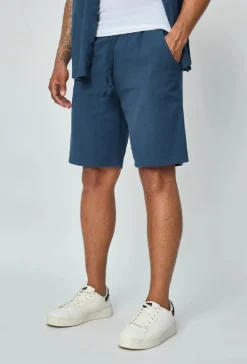 Short léger en viscose effet lin