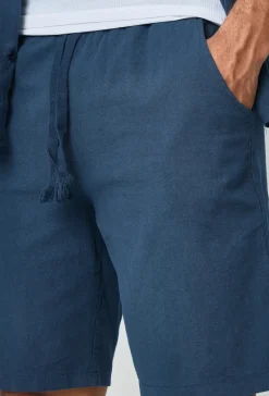 Short léger en viscose effet lin