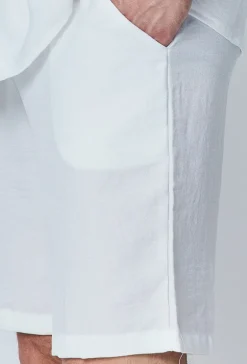 Short léger toile style lin