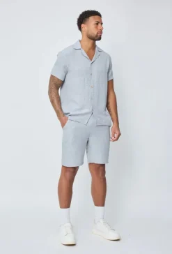 Short léger toile style lin