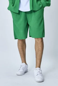 Short plissé oversize