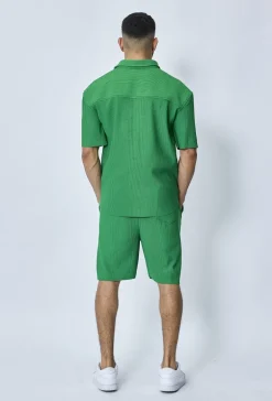 Short plissé oversize
