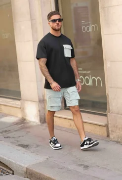 Short uni cargo à poches en sorona