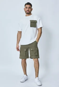 Short uni cargo à poches en sorona