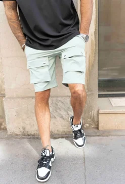 Short uni cargo à poches en sorona