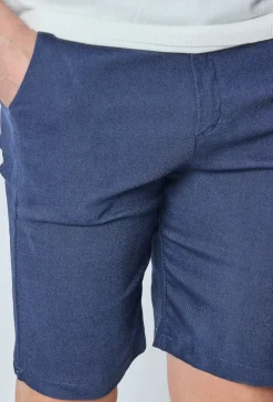 Short uni en toile de style chino