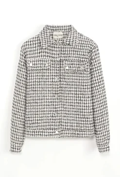 Surchemise à carreaux boutonnée
