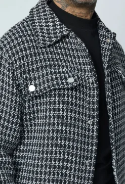 Surchemise à carreaux boutonnée