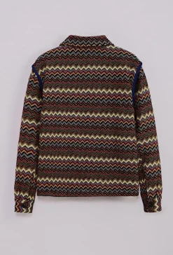 Surchemise à motif zigzag