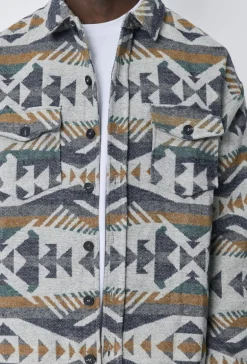 Surchemise à motifs géométriques