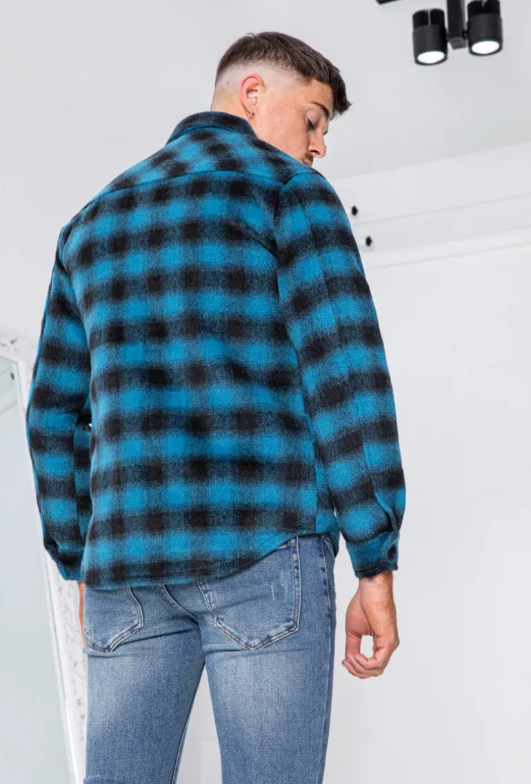 Surchemise avec motif à carreaux
