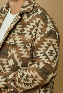 Surchemise jacquard à motif aztèque