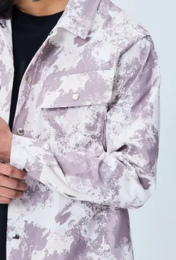 Surchemise streetwear à motif camouflage