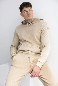 Sweat à capuche délavé