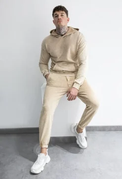 Sweat à capuche délavé