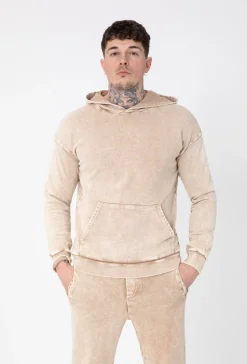 Sweat à capuche délavé