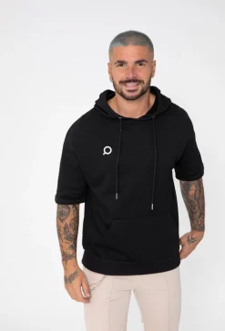 Sweat avec logo et manches courtes