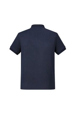 T-shirt à col zippé maille cotelé