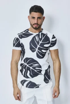 T-shirt à imprimé fleuri