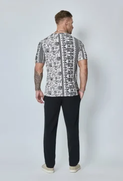 T-shirt à imprimé fleuri