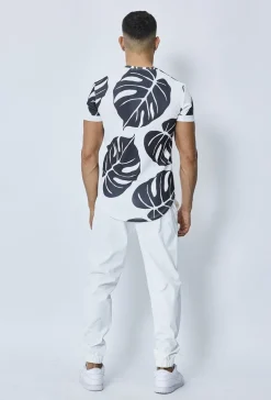 T-shirt à imprimé fleuri