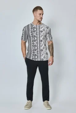 T-shirt à imprimé fleuri