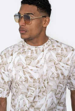 T-shirt à motif abstrait