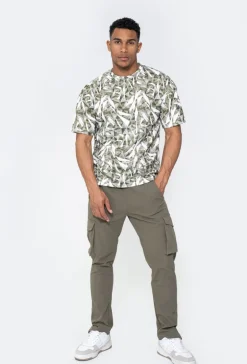 T-shirt à motif abstrait