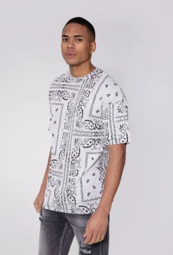 T-shirt à motif bandana
