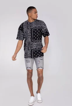 T-shirt à motif bandana