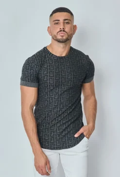 T-shirt à motif baroque