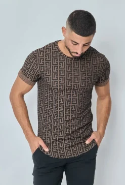 T-shirt à motif baroque