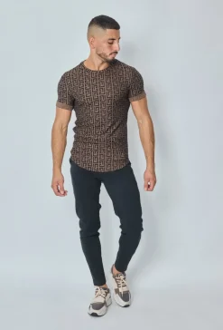 T-shirt à motif baroque