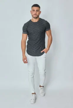 T-shirt à motif baroque